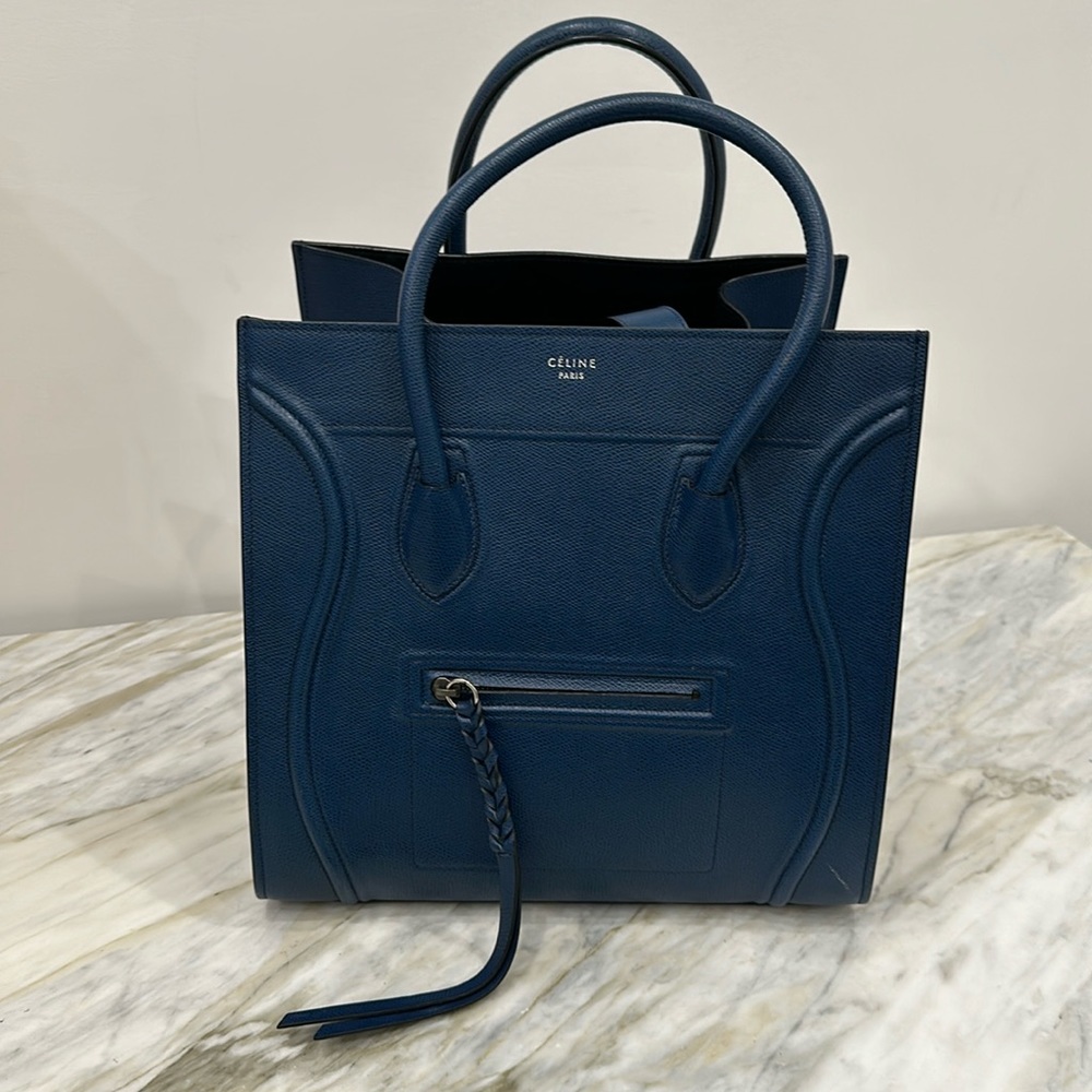 CELINE BLUE TOTE BAG **AUTHENTIC**